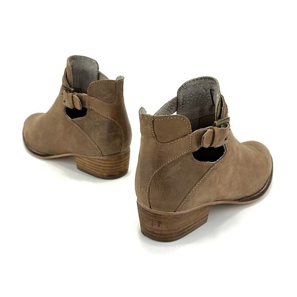 Seychelles Tourmaline Women Tan Moto/Biker Boot Size 6 Leather Block Heel Bootie - Picture 5 of 14